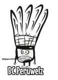 Logo van BC Péruwelz - Les Mordus du Volant (Badminton)